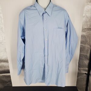 Covington Shirt Mens XL Light Blue Button Up Long Sleeve Dress Front Pocket
